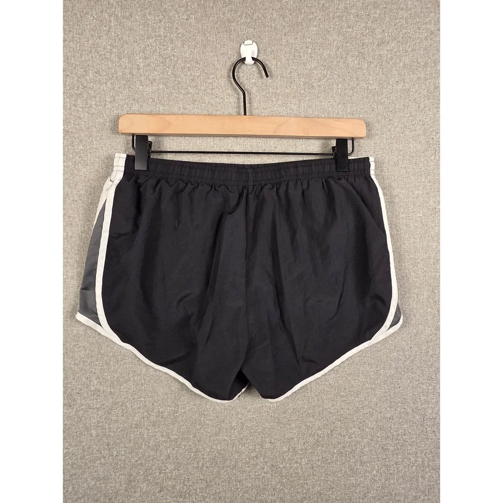Nike Dri-FIT Tempo Running Shorts Black White Grey 849394-010 Womens Medium